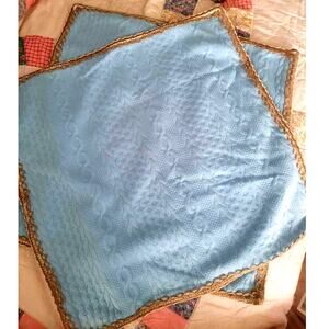 Decorative Knit pillow covers trimmed in jute